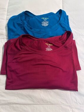 tek gear Performance Tees - Blue & Maroon